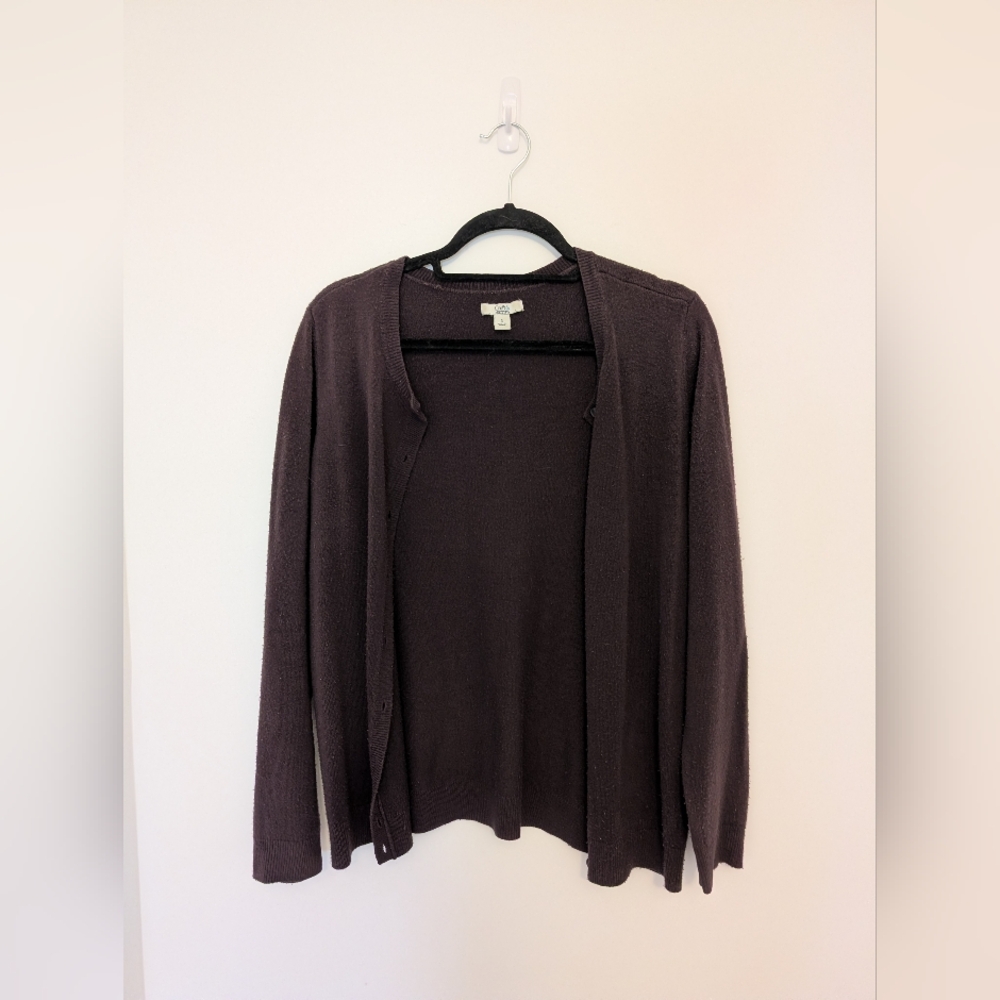Croft & Barrow Plum Cardigan Sweater